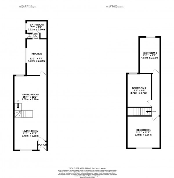 Floorplan for Grimsby, N E Lincs