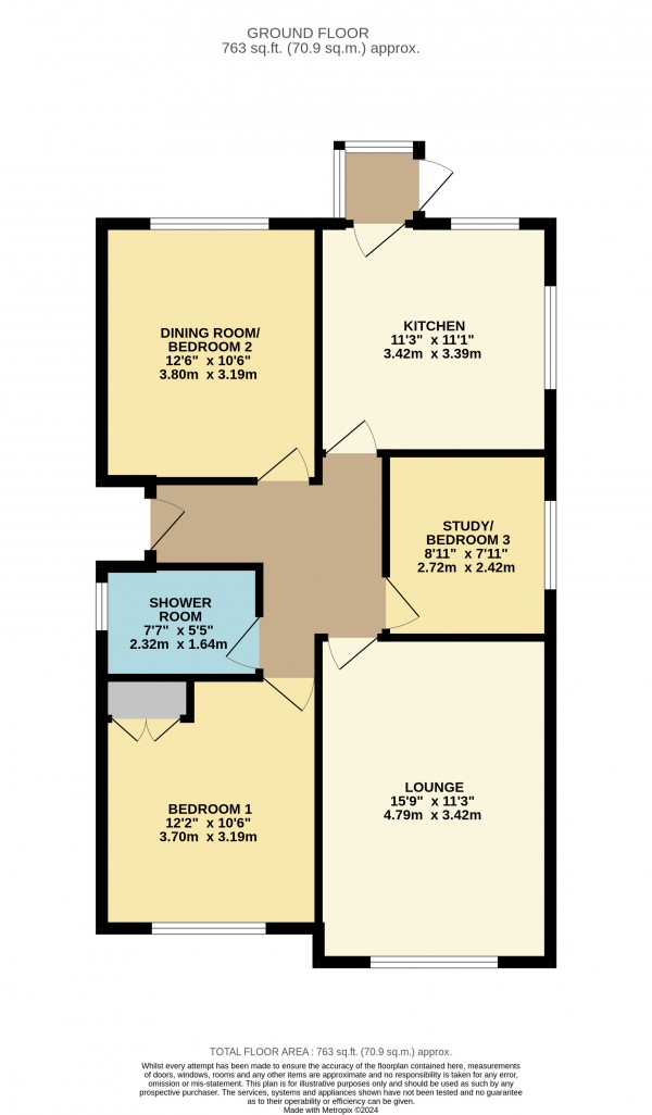 Floorplan for New Waltham, N E Lincs