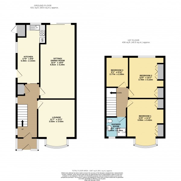 Floorplan for Grimsby, N.E.Lincolnshire