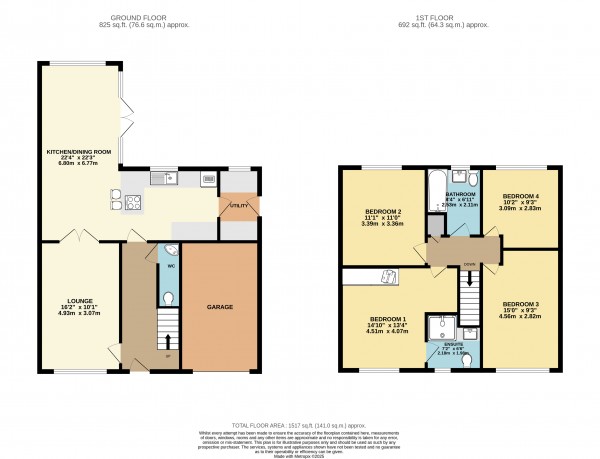 Floorplan for New Waltham, N E Lincolnshire