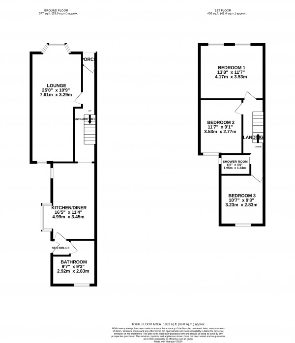 Floorplan for Grimsby, N E Lincs