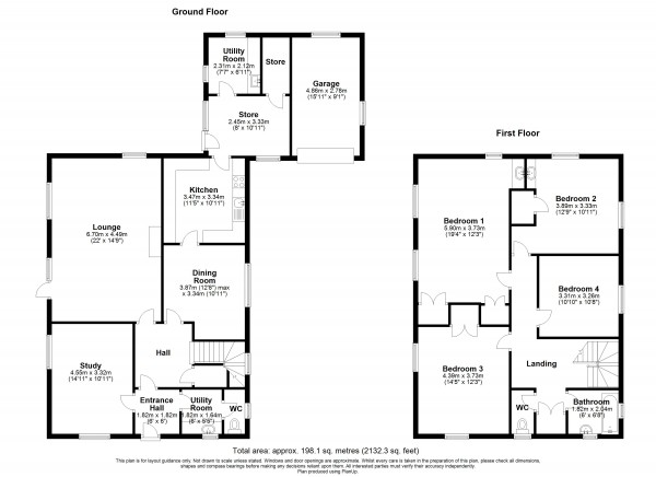 Floorplan for Holton le Clay