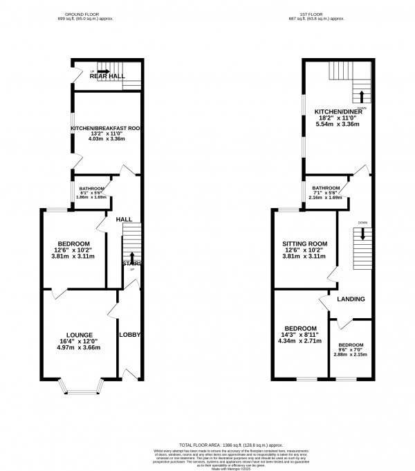 Floorplan for Grimsby, NE Lincolnshire