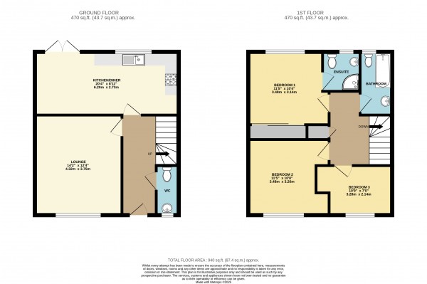 Floorplan for New Waltham, Grimsby, NE Lincolnshire