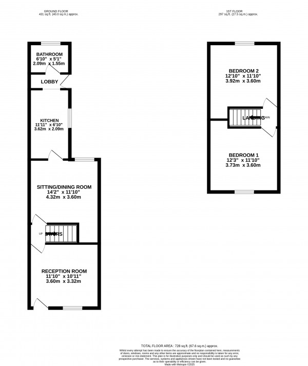 Floorplan for Grimsby, NE Lincolnshire