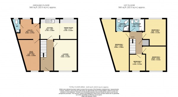 Floorplan for Keelby, Grimsby, N.E.Lincolnshire