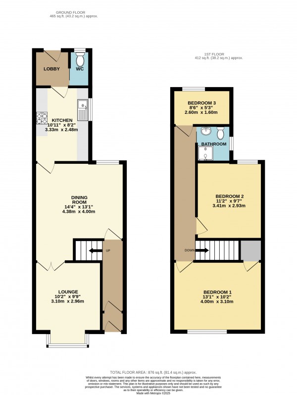 Floorplan for Grimsby, N.E.Lincolnshire