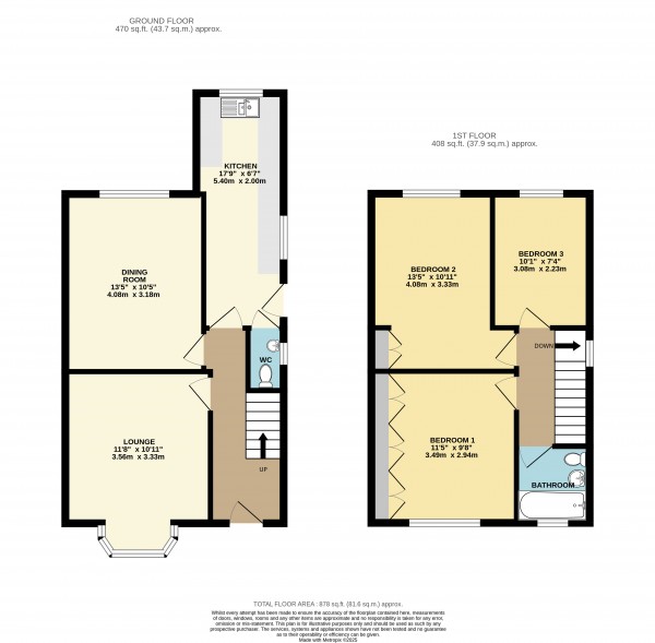 Floorplan for Cleethorpes, N.E.Lincolnshire