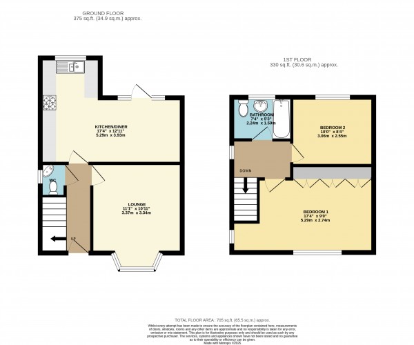 Floorplan for Grimsby, N E Lincs