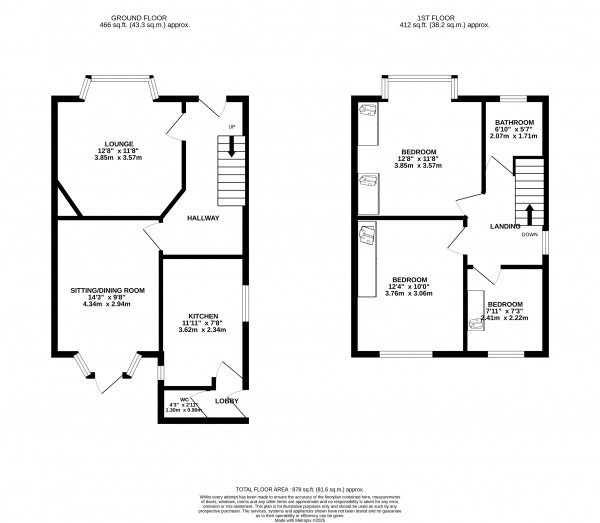Floorplan for Grimsby, N.E.Lincolnshire