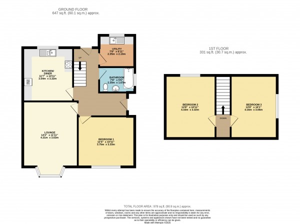 Floorplan for Waltham, North East Lincs
