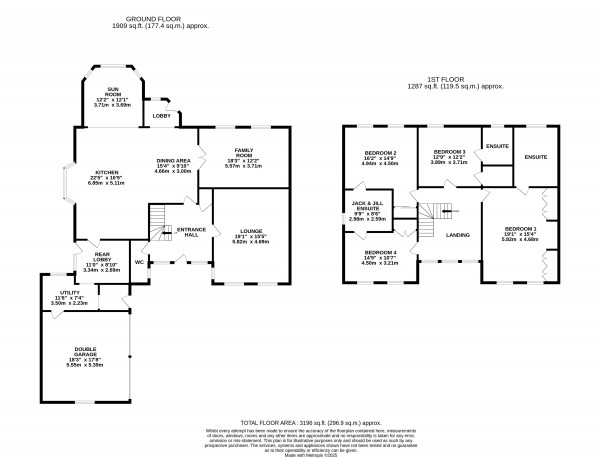 Floorplan for Barnoldby-Le-Beck, Grimsby