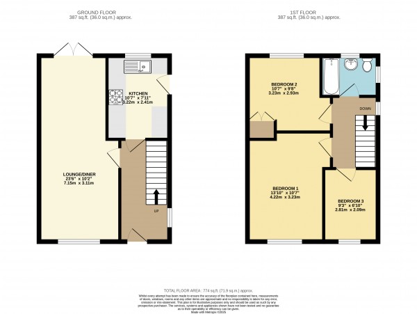 Floorplan for Scartho, N E Lincs