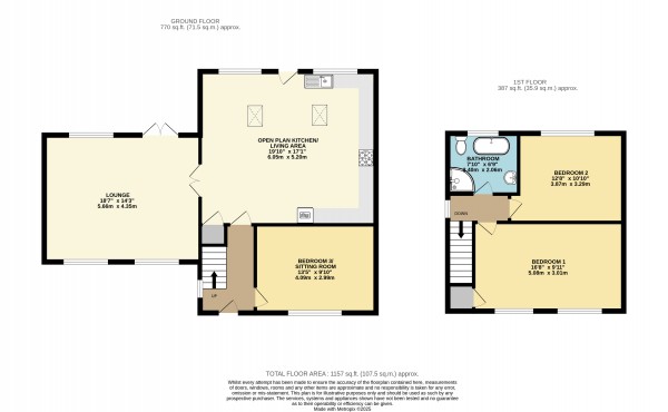 Floorplan for Keelby, Grimsby, N.E.Lincolnshire