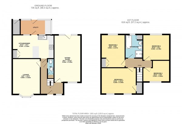 Floorplan for Waltham, Grimsby, N.E.Lincolnshire