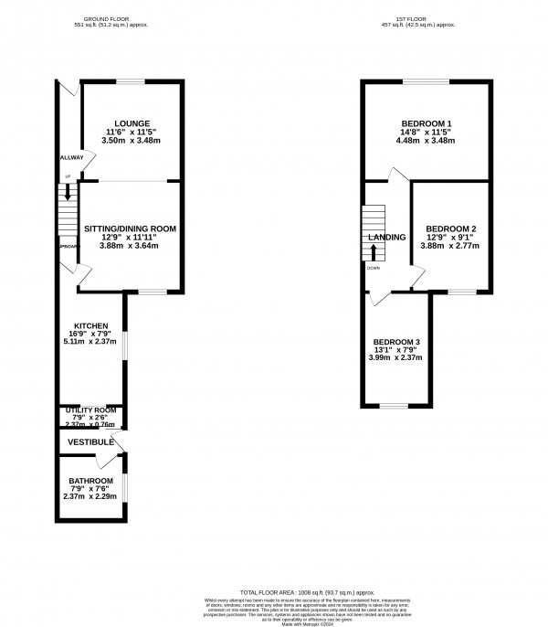 Floorplan for Grimsby, North East Lincolnshir