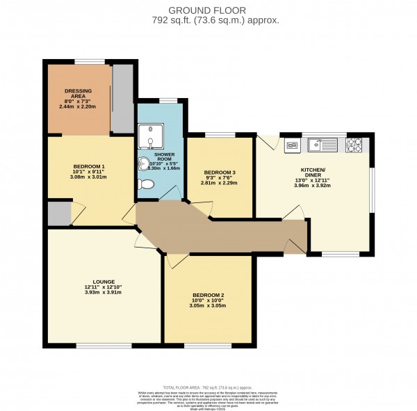 Floorplan for Waltham, Grimsby