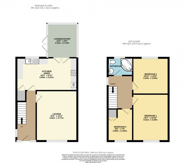 Floorplan for Wybers Wood, Grimsby