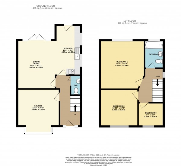 Floorplan for Scartho, Grimsby