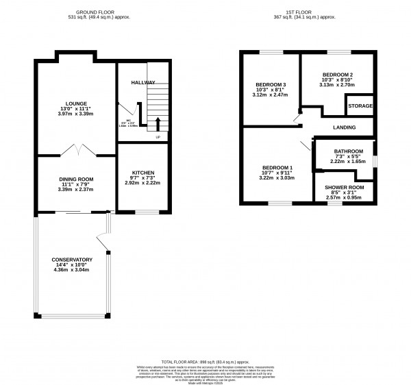 Floorplan for Great Coates, Grimsby