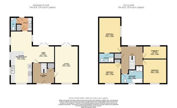 Floorplan for Laceby, N.E.Lincolnshire