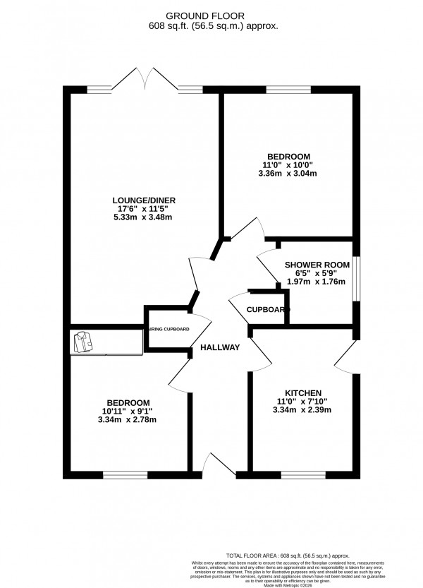 Floorplan for South Killingholme, North Lincolnshire