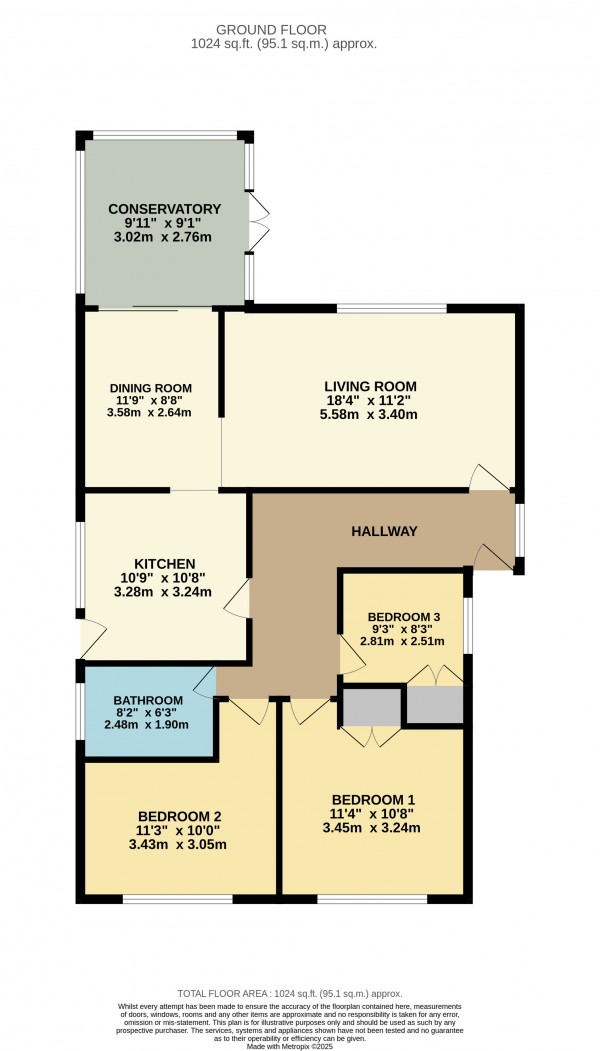 Floorplan for Binbrook, Market Rasen