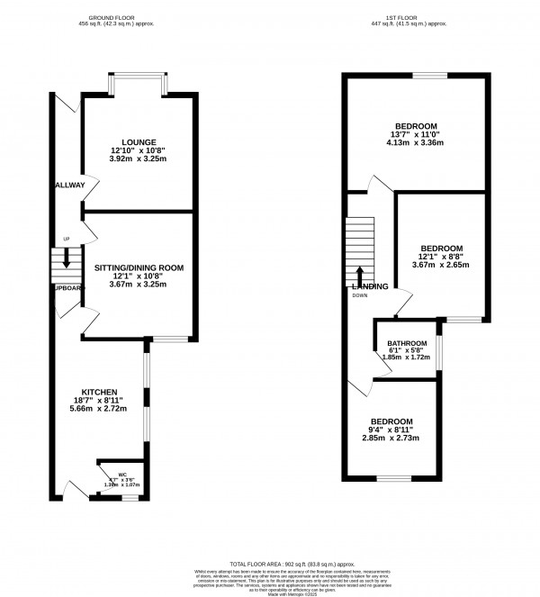Floorplan for Grimsby, NE Lincolnshire