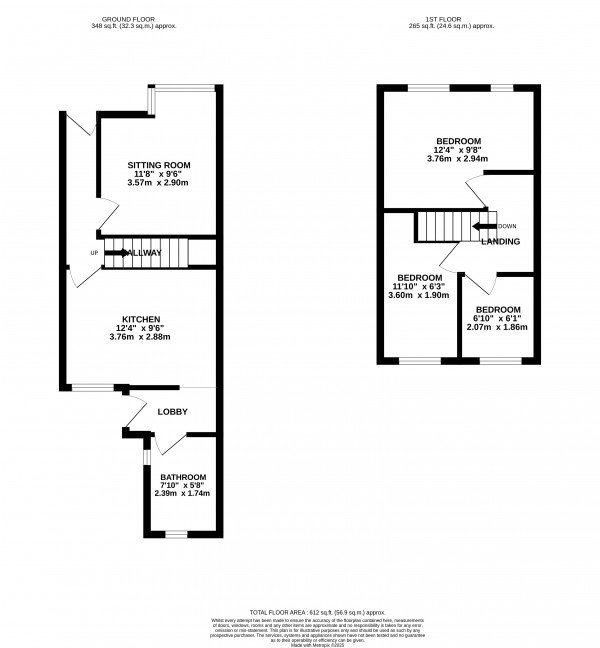 Floorplan for Grimsby, NE Lincolnshire