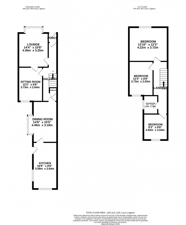 Floorplan for Grimsby, N.E.Lincolnshire