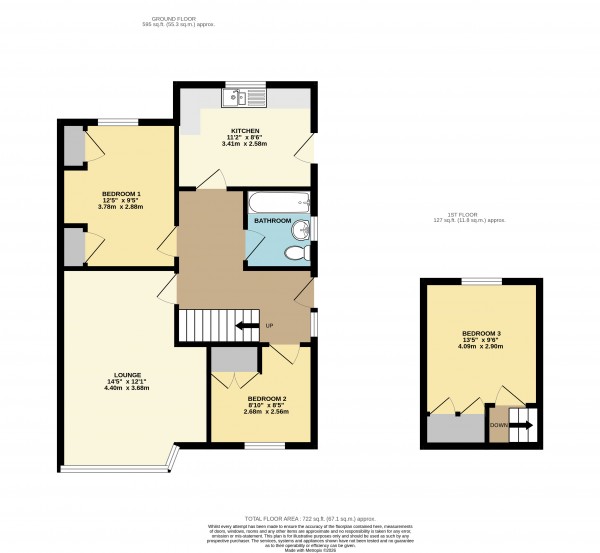 Floorplan for Holton le Clay, Grimsby