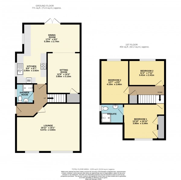 Floorplan for Holton le Clay, Grimsby, N.E.Lincolnshire