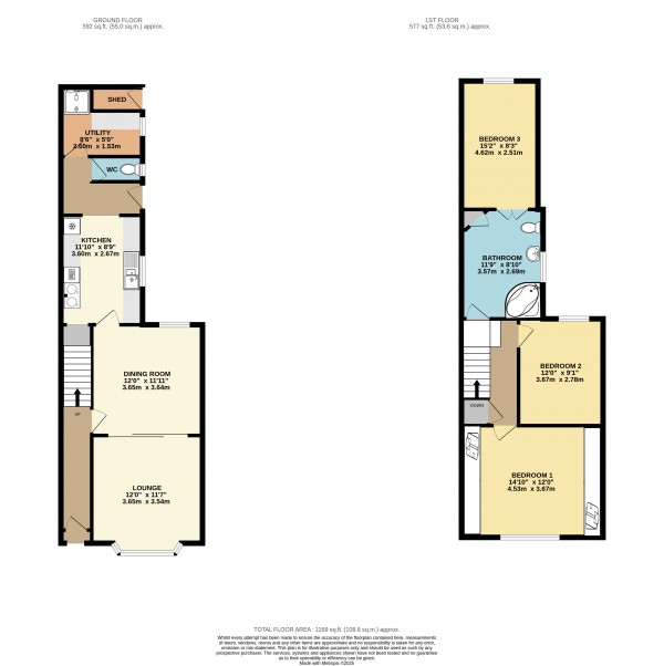 Floorplan for Barrow Road, New Holland, Barrow Upon Humber
