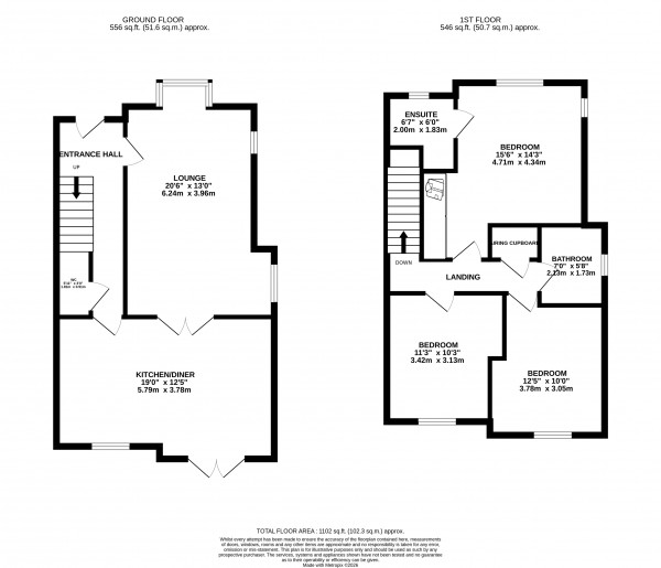 Floorplan for New Waltham, Grimsby