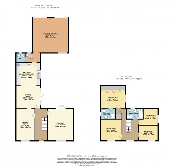 Floorplan for Barnoldby le Beck, Grimsby, N.E.Lincolnshire