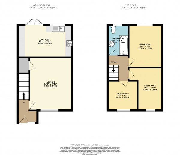 Floorplan for Louth, Lincolnshire