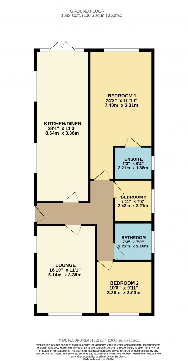 Floorplan for Laceby, N.E.Lincolnshire
