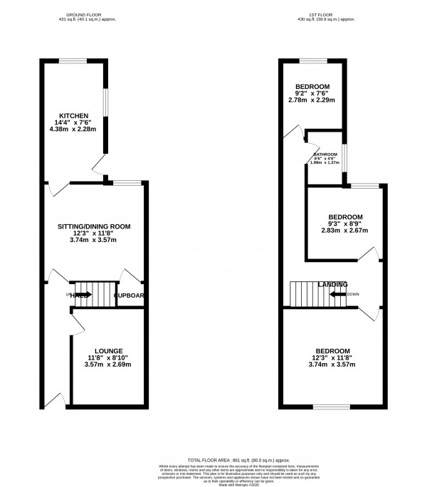Floorplan for Grimsby, N.E.Lincolnshire