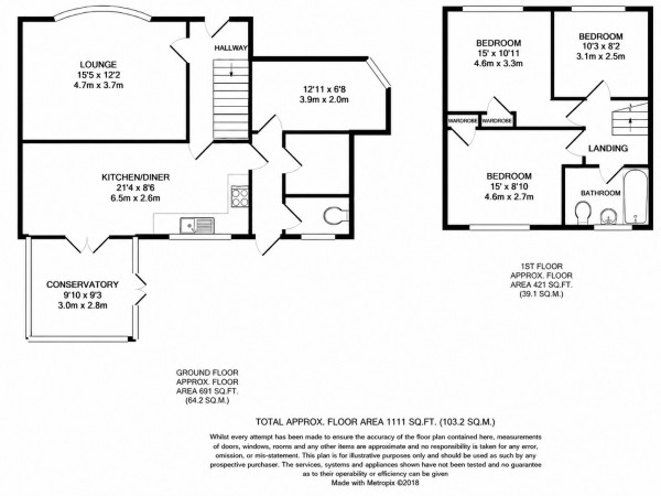 Floorplan for Cleethorpes, N.E Lincs