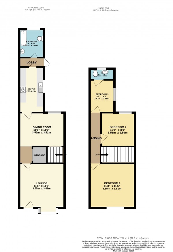 Floorplan for Ashby, North Lincolnshire