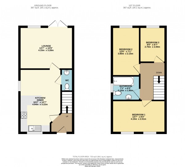 Floorplan for Winterton, North Lincolnshire
