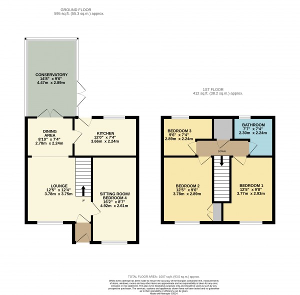 Floorplan for Scunthorpe, North Lincolnshire