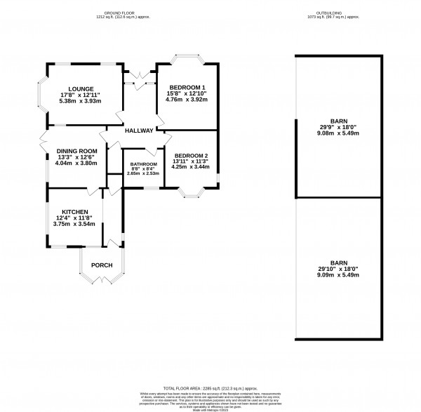 Floorplan for Winterton, North Lincolnshire