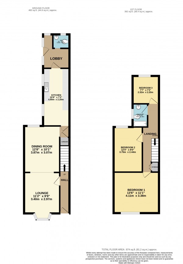 Floorplan for Scunthorpe, North Lincolnshire