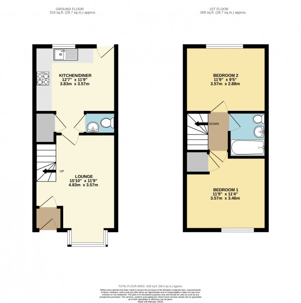 Floorplan for Scunthorpe, North Lincolnshire
