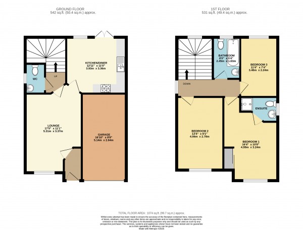 Floorplan for Pinewood Close, Scunthorpe