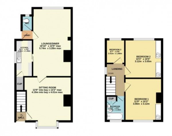 Floorplan for Scunthorpe, North Lincolnshire