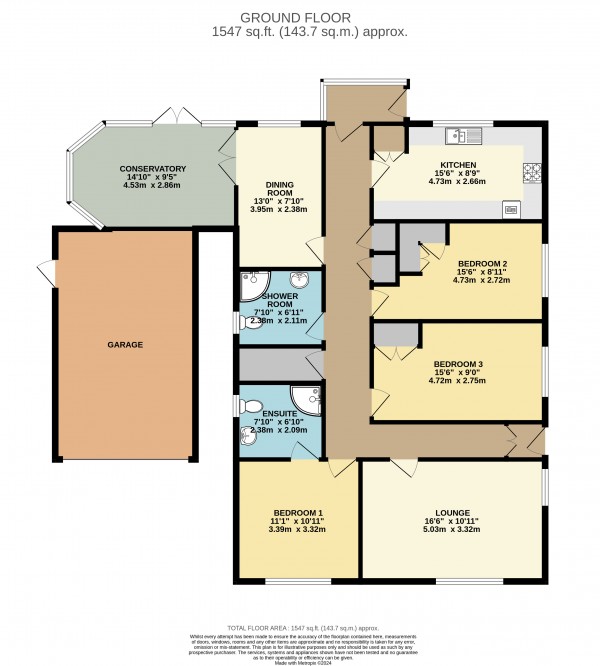 Floorplan for Bottesford, Scunthorpe, North Lincolnshire