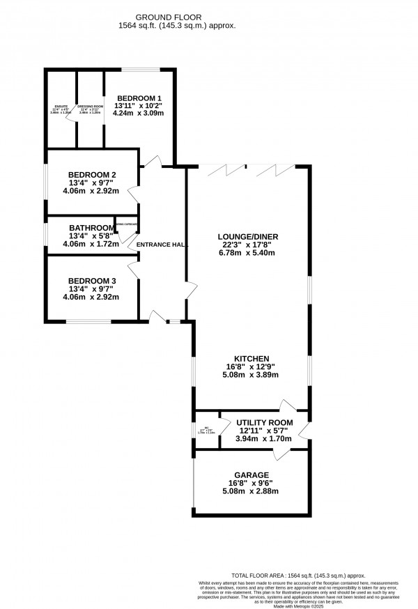 Floorplan for Grainthorpe, Louth, Lincolnshire