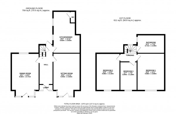Floorplan for Gainsborough, Lincolnshire